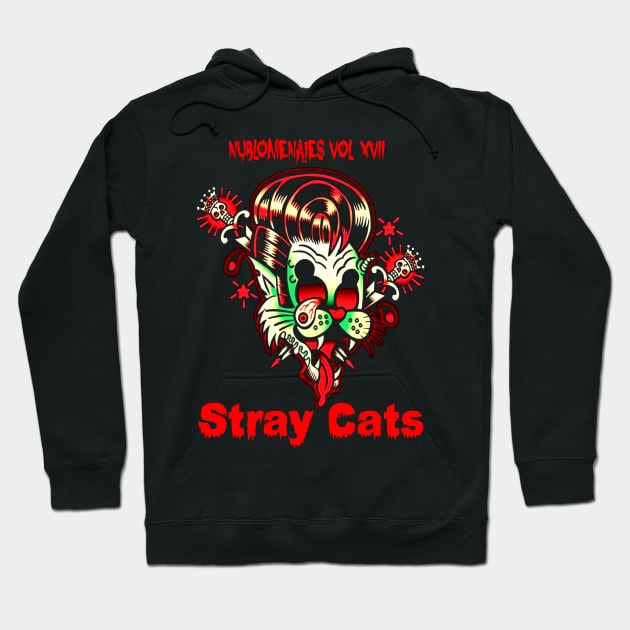 red haloween stray band art Hoodie by Mckenna Paucek